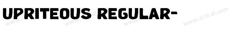 upriteous regular字体转换